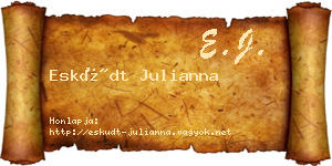 Esküdt Julianna névjegykártya